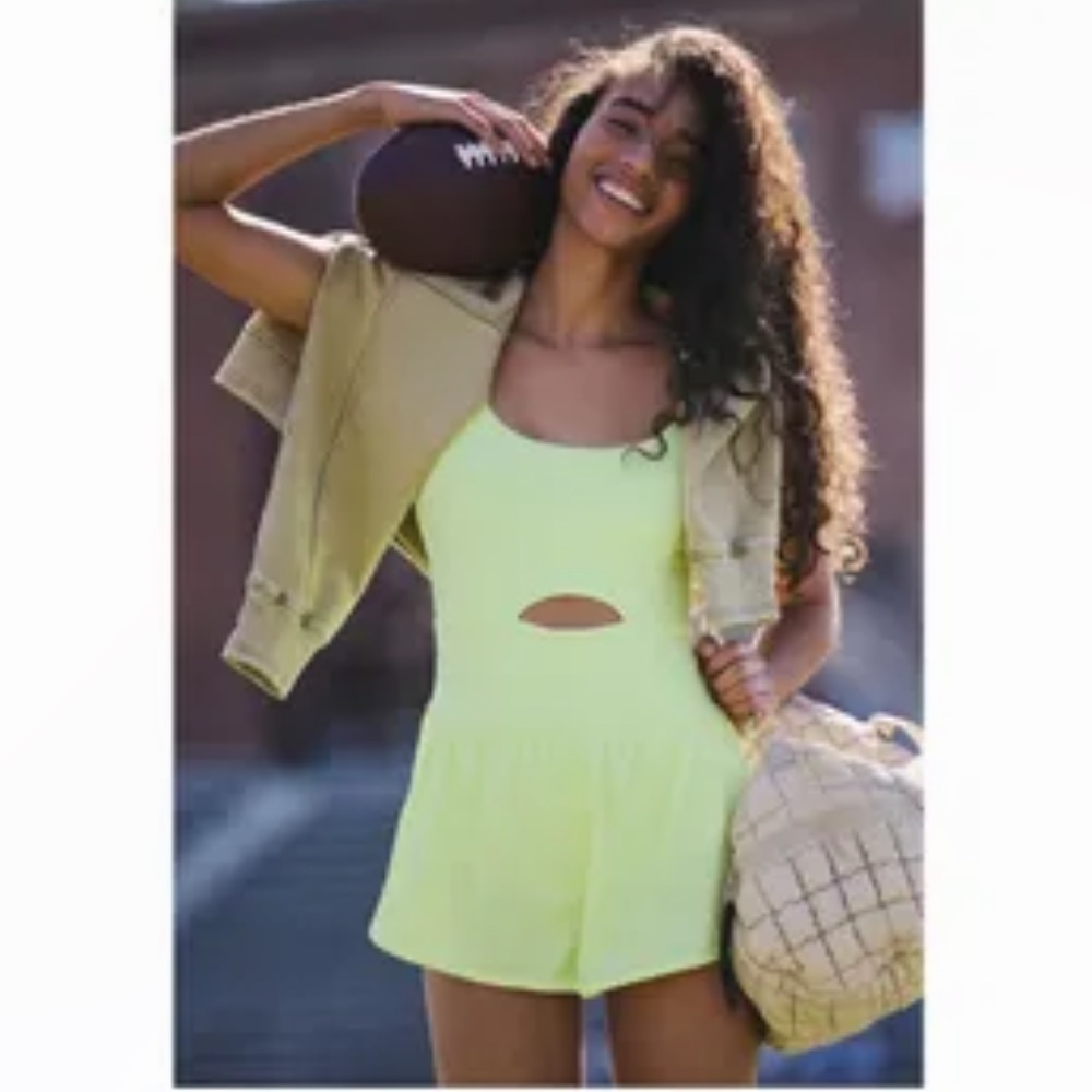 NWT FP Movement Righteous Runsie Sour Citrus Medium